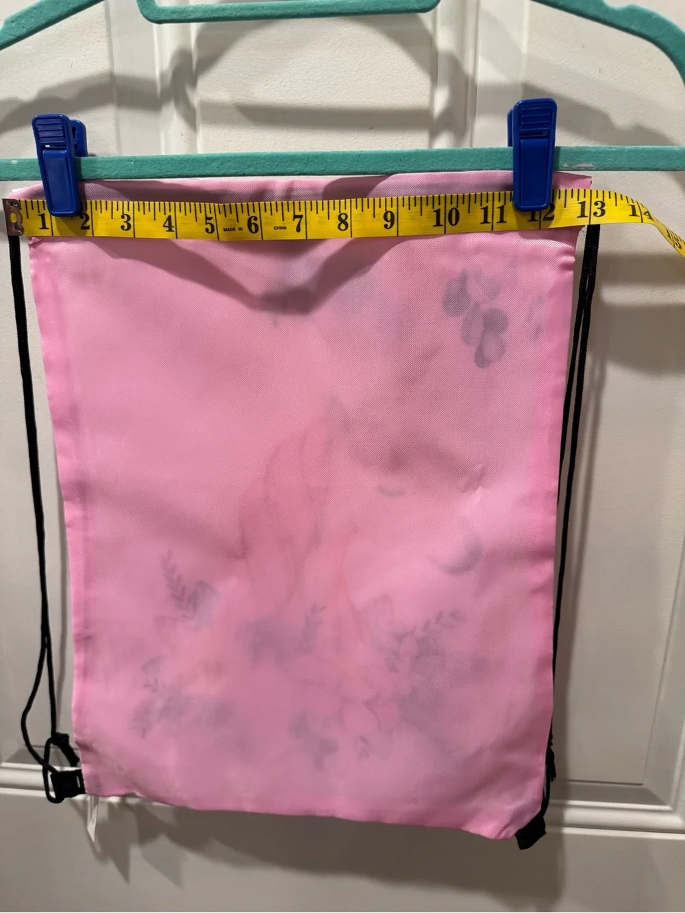 NWT Unicorn Floral Drawstring Bag - Pink